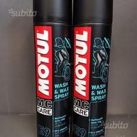 2 spray motul E9 wash & wax pulizia moto / scooter