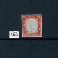 SARDEGNA 40 CENTESIMI ROSSO MATTONE MH* FIRMATO CL