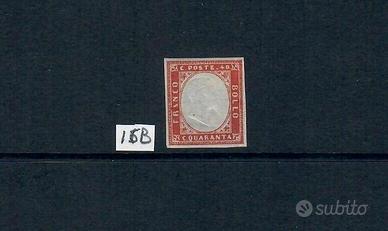 SARDEGNA 40 CENTESIMI ROSSO MATTONE MH* FIRMATO CL