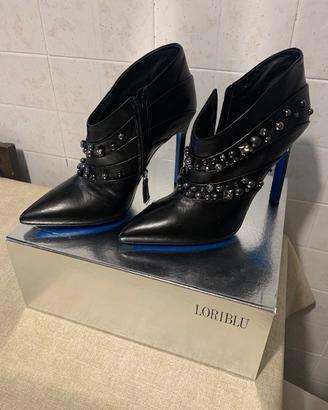 Tronchetto Loriblu nero con inserti gioiello Tg 40