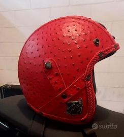 Casco jet  rosso taglia M 
