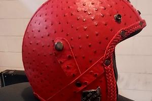 Casco jet  rosso taglia M 