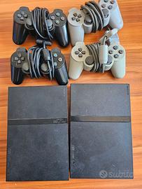 2 Playstation 2 + 4 joystick Ps2 Ps1 "DA TESTARE"