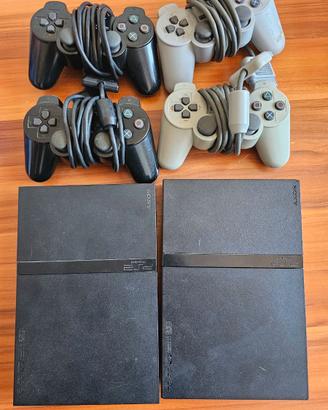 2 Playstation 2 + 4 joystick Ps2 Ps1 "DA TESTARE"