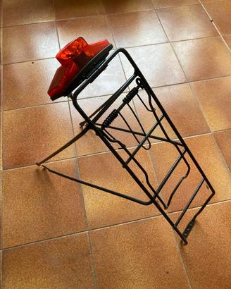 Portapacchi Posteriore per Bicicletta Nero