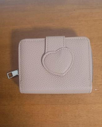 Portafoglio Donna Rosa con cuore