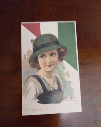 cartolina pubblicitaria d'epoca 