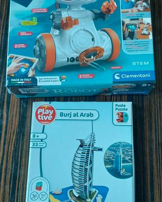 Mio Robot Clementoni e Puzzle 3D Play-tive nuovi