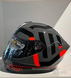 Scorpion Exo-391 AROK Grigio/Rosso/Nero