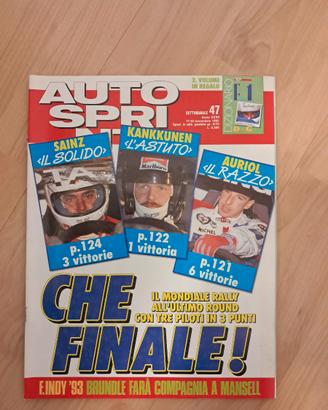 Autosprint 1992 Alboreto Badoer Addio Mansell