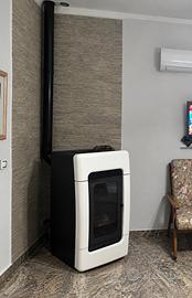 Stufa a pellet + Termosifoni in ghisa