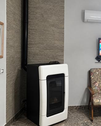 Stufa a pellet + Termosifoni in ghisa