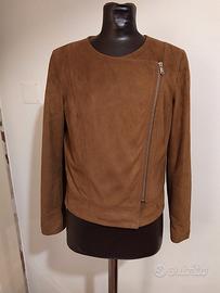 Chiodo glam donna in poliestere cuoio Benetton