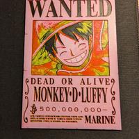 One Piece – Targa Wanted Monkey D. Luffy