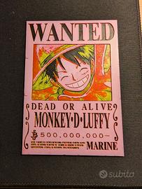 One Piece – Targa Wanted Monkey D. Luffy