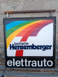 Insegna luminosa bifacciale vintage