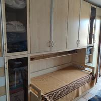 cameretta a ponte con vetrine e 2 letti