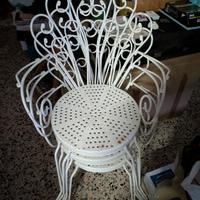 sedie e tavolo in ferro 