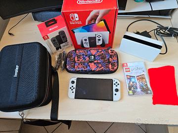 Switch Oled Con Accessori E Gioco