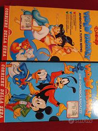 2 cassette Disney VHS Corriere della Sera Vintage 
