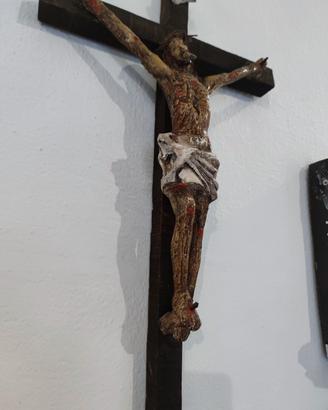 crocefisso in cartapesta leccese fine 800 