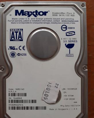 Hard Disk MAXTOR- Retro PC