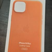 Apple Qustodia in pelle per iPhone 14 Plus Arancio