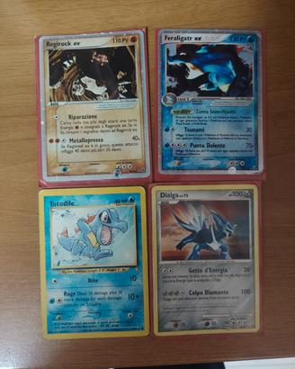 4 carte pokemon rare 