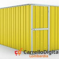 deposito attrezzi giardino 175x307cm 5,4mq giallo