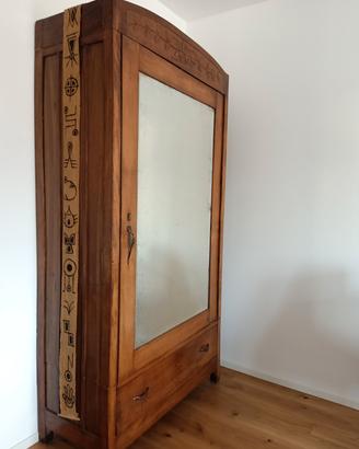 Armadio fine '800 noce