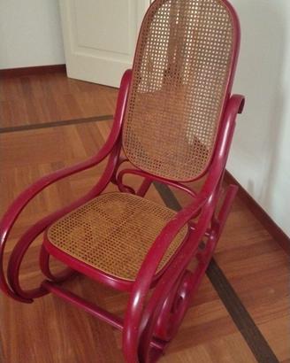 sedia a dondolo vintage