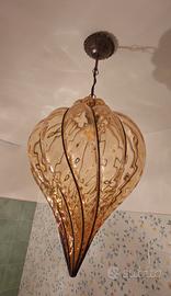 lampadario Murano con applique coordinato