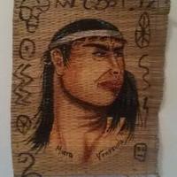 Dipinto su stuoia venezuelana anni ’70