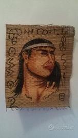 Dipinto su stuoia venezuelana anni ’70