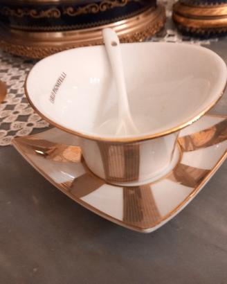 porcellana Carlo Pignatelli Limoges zuccheriera 