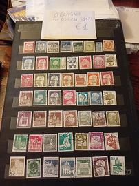 Francobolli usati di Francia e Germania 