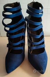 stivaletto alla caviglia blu elettrico n⁰37