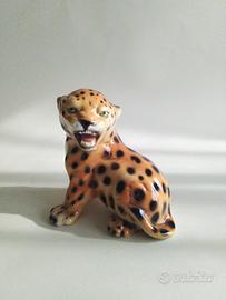 Baby Leopardo in ceramica Ronzan