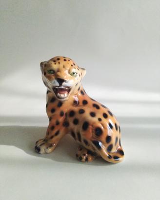 Baby Leopardo in ceramica Ronzan