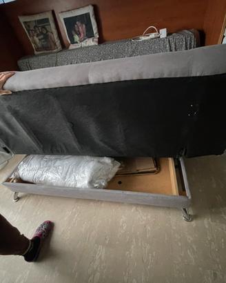 Divano letto con cassettone