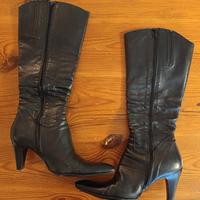 Stivali donna alti tacco nere scarpe 