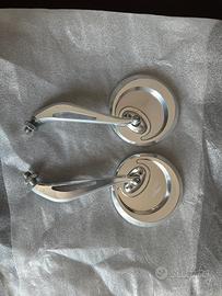 Specchietti guzzi alluminio ricavati dal pieno