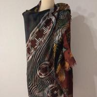 scialle pashmina floreale 