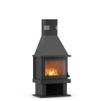 Camino verticale a legna modello Olessia 17 kw