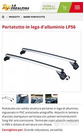 Barre portatutto in alluminio +ganci  per Mercedes