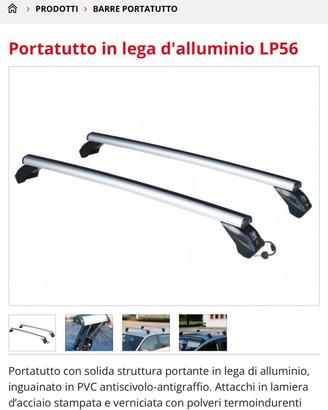 Barre portatutto in alluminio +ganci  per Mercedes