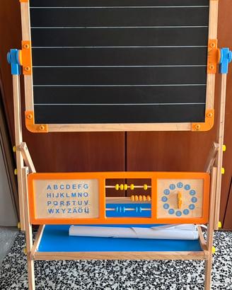 lavagna  2 in 1 In legno x bambini