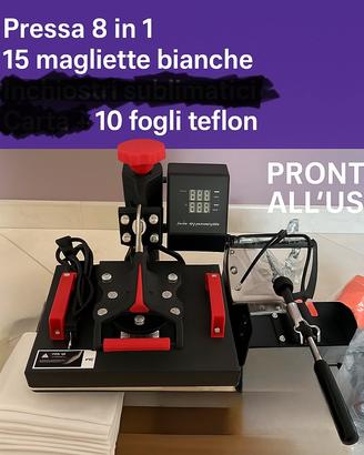 pressa a caldo 8 in 1 + accessori