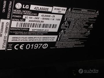 LG 42 pollici Smart TV Cinema 3D