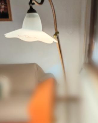lampada da terra in ottone